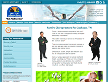 Tablet Screenshot of jackson-chiropractic.com